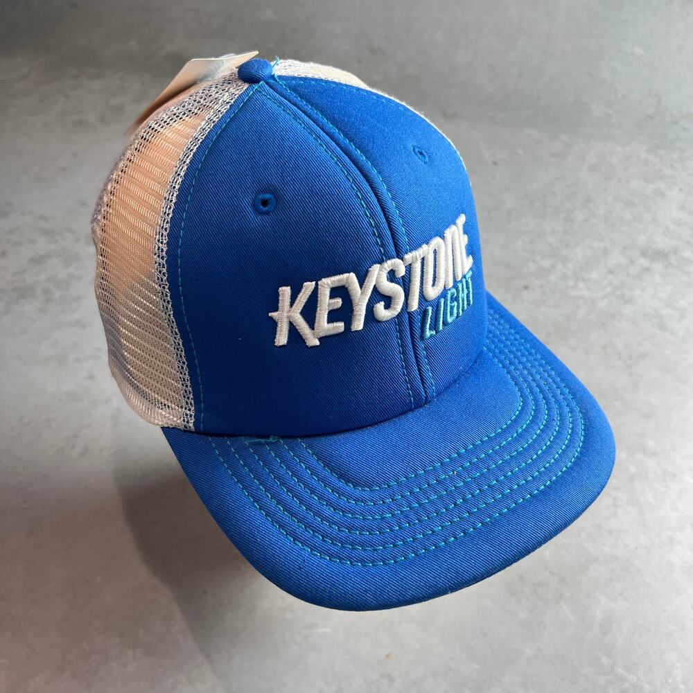 Keystone Light Beer Foam Front Trucker Hat Snapback Mesh Cap Retro